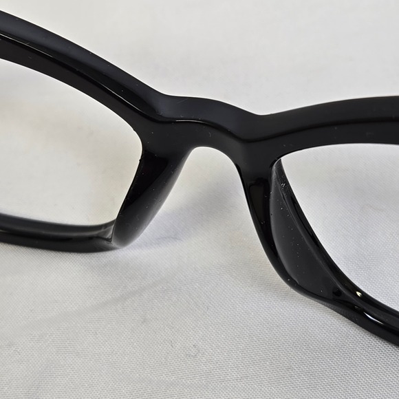 Cat Eye Plastic Eyeglass Frames, Black - Picture 8 of 10